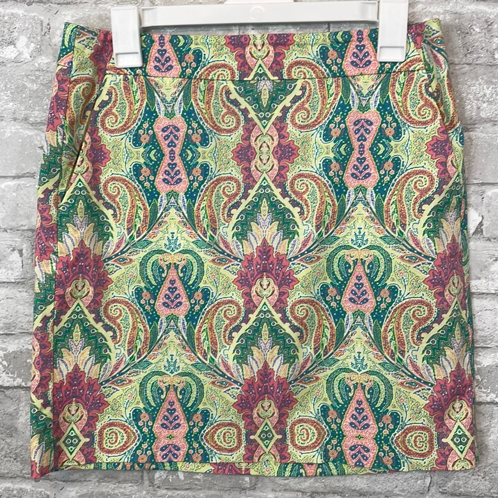 Ann Taylor Paisley Print Madison Skirt